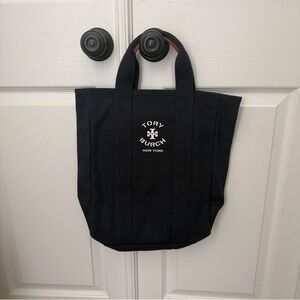 Tory Burch Mercer Street canvas tote bag in black